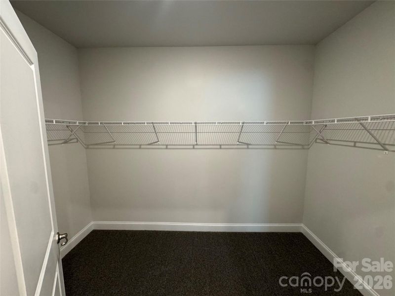 Spacious walk-in closet