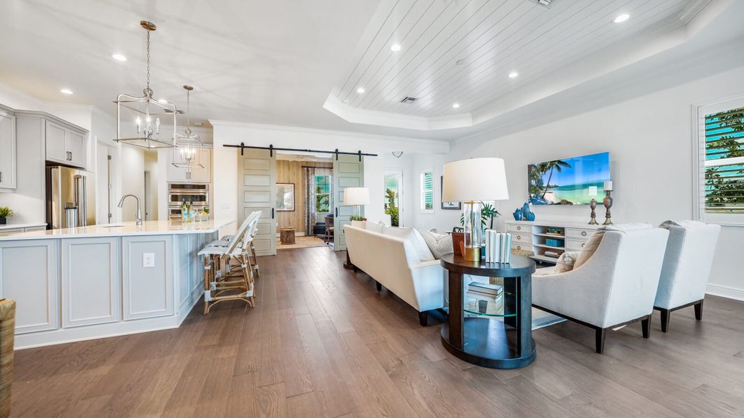 Furnished interior view inside a new home in SkySail, Naples (Image 10).
