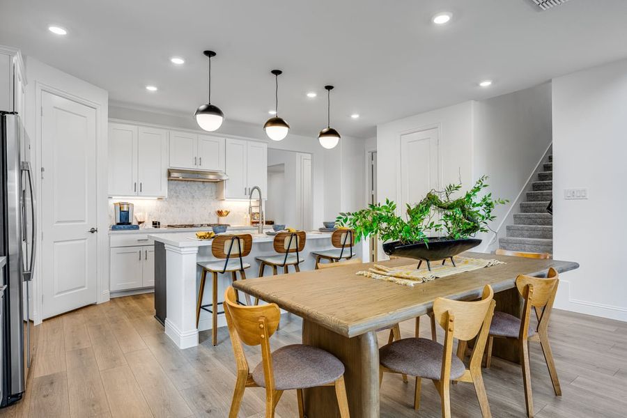 Furnished interior view inside a new home in South Oak, Lakewood Village (Image 9).