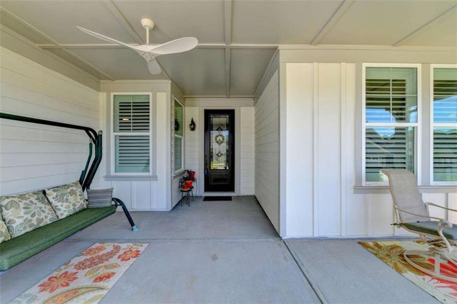 Exterior details and patio area of a home in , Hoschton (Image 3).