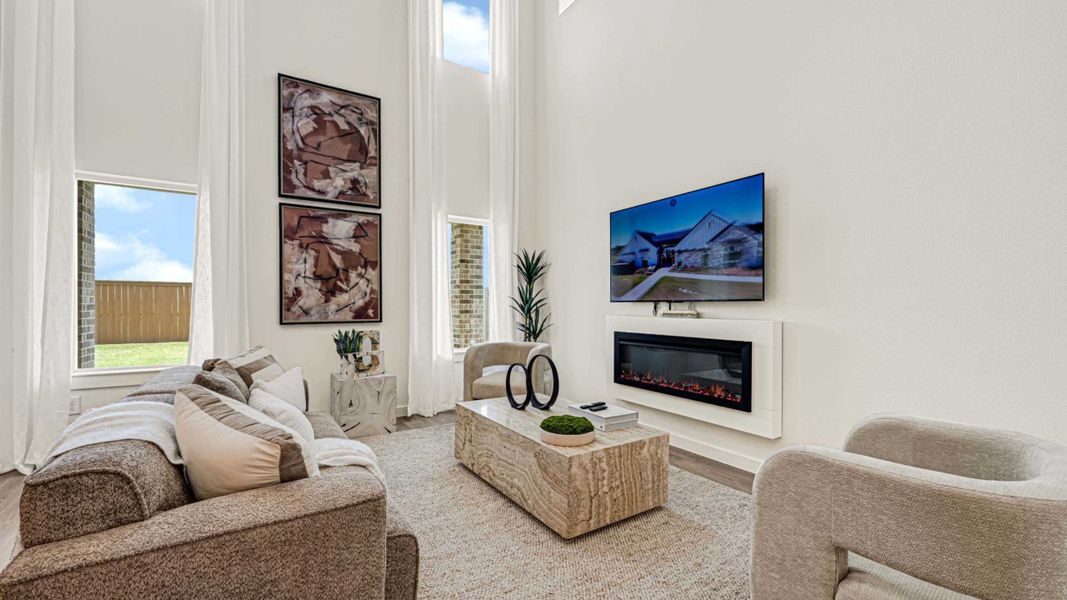 Furnished interior view inside a new home in Emberly, Beasley (Image 9).