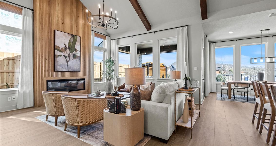 Representative furnished interior of a home built from the Malia by Chesmar Homes in Sunfield, Buda (Image 5).