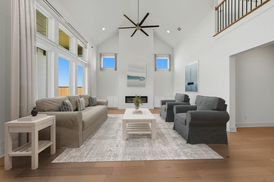 Furnished interior view inside a new home in Park Place - 80' Lots, Prosper (Image 19).