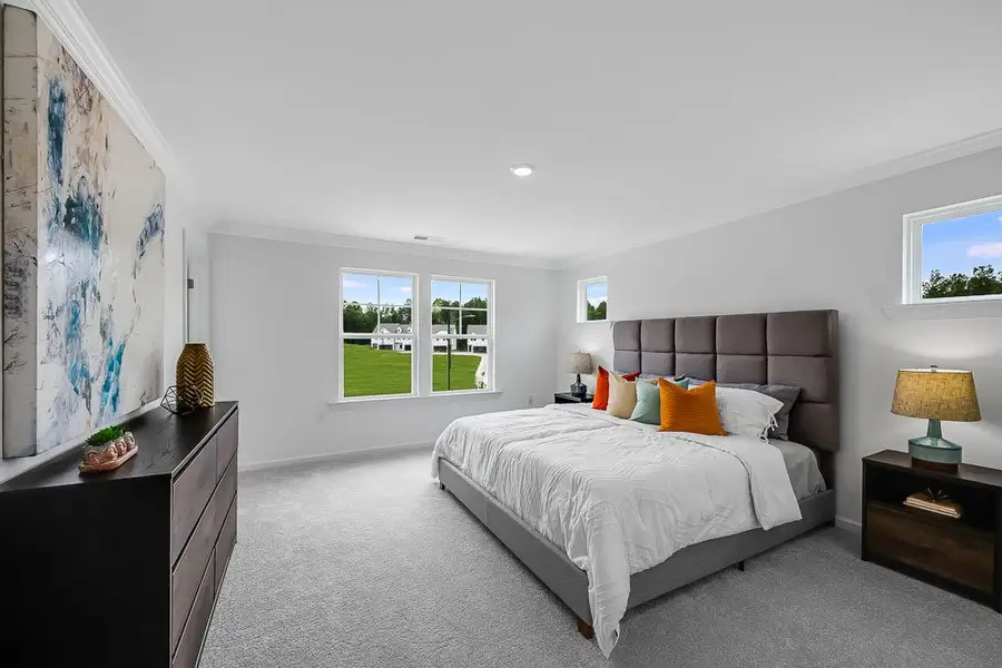Representative furnished interior of a home built from the Birch by Taylor Morrison in Forestville Station, Wake Forest (Image 16).
