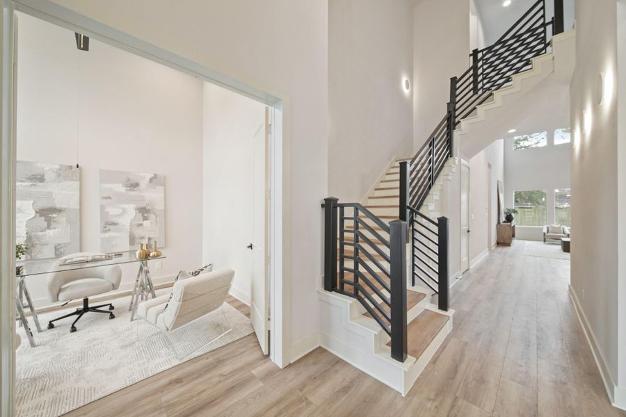 Furnished interior view inside a new home in , Houston (Image 8).