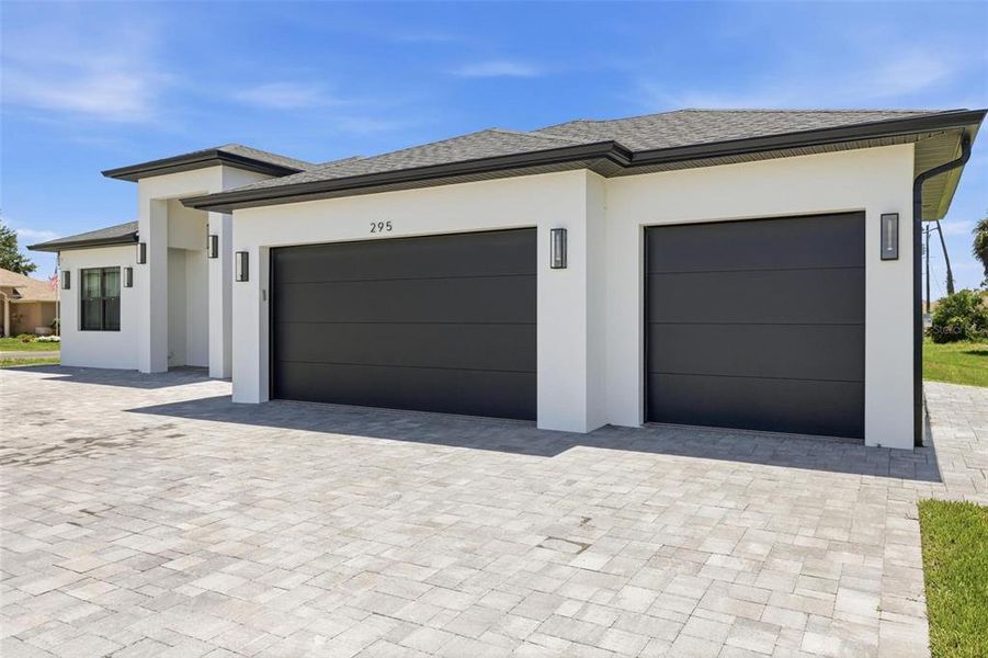 Front exterior of a new home in , Rotonda West, FL, highlighting curb appeal (Image 1). Front exterior of a new home in , Rotonda West, FL, highlighting curb appeal (Image 1).