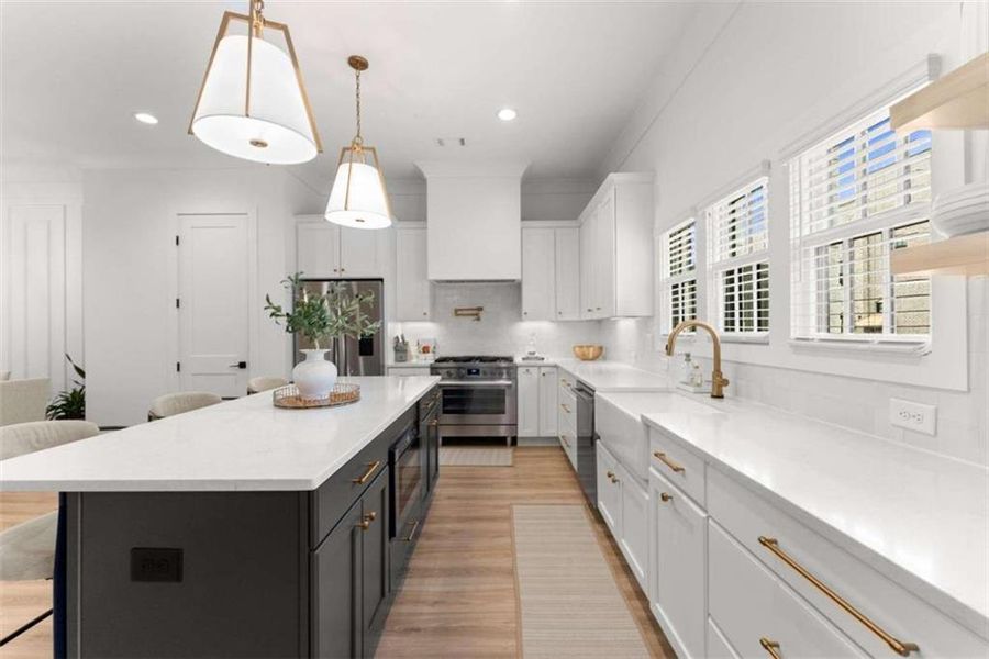 Furnished interior view inside a new home in Skyview On Broad, Sugar Hill (Image 12).