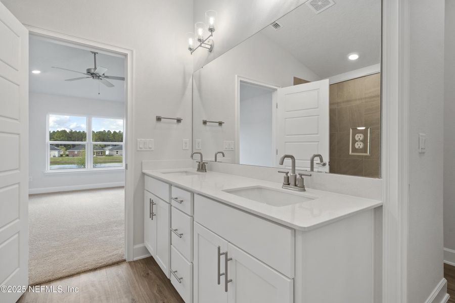 Furnished interior view inside a new home in Shadow Crest at Rolling Hills, Green Cove Springs (Image 8).