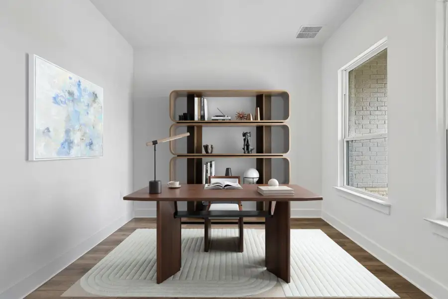 Furnished interior view inside a new home in Silverleaf, Cedar Creek (Image 12).