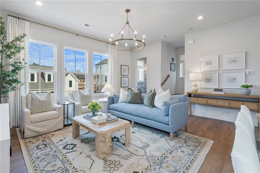 Furnished interior view inside a new home in , Alpharetta (Image 6).