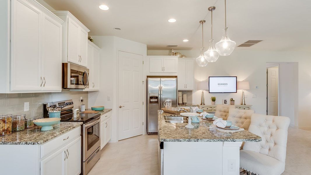 Representative furnished interior of a home built from the Kellen by D.R. Horton in Deep Creek Tradition Series, Punta Gorda (Image 8).