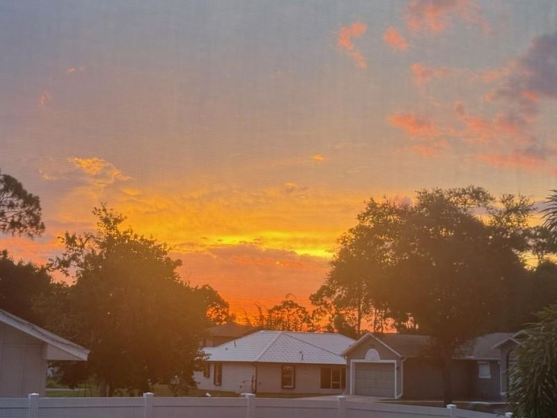 Sunset from Backyard Sunset from Backyard