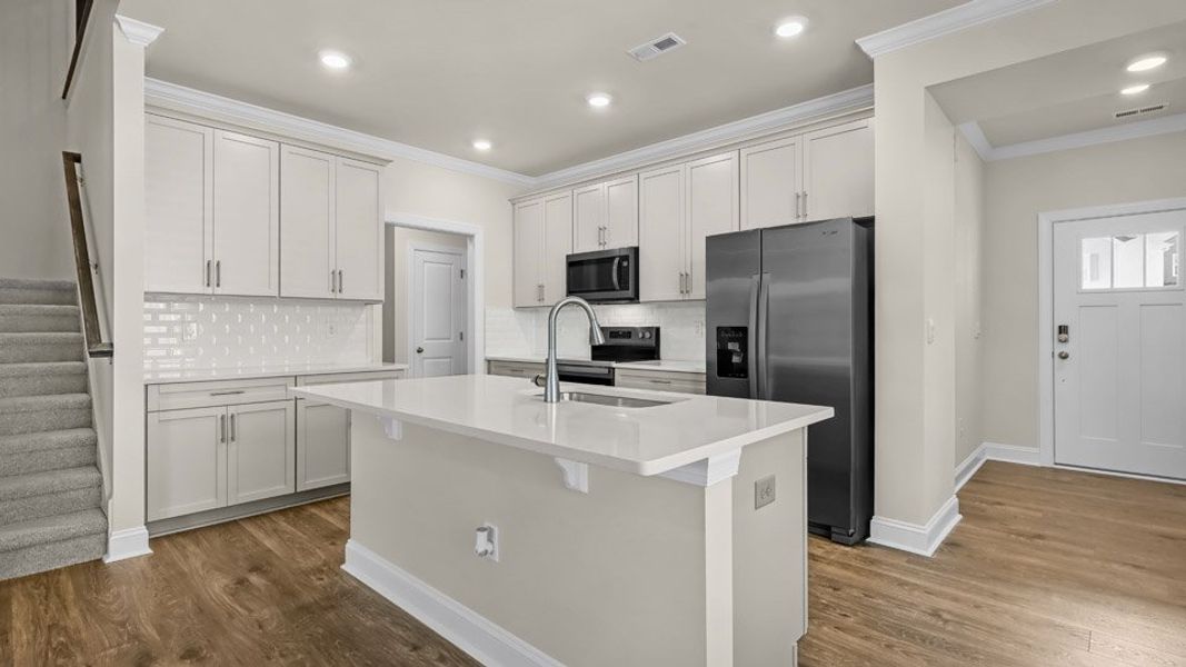 Furnished interior view inside a new home in Lybrook Village, Advance (Image 3).