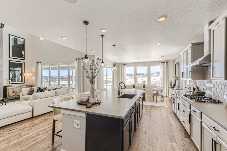 Representative furnished interior of a home built from the Keystone by Taylor Morrison in Dawson Trails, Castle Rock (Image 13).