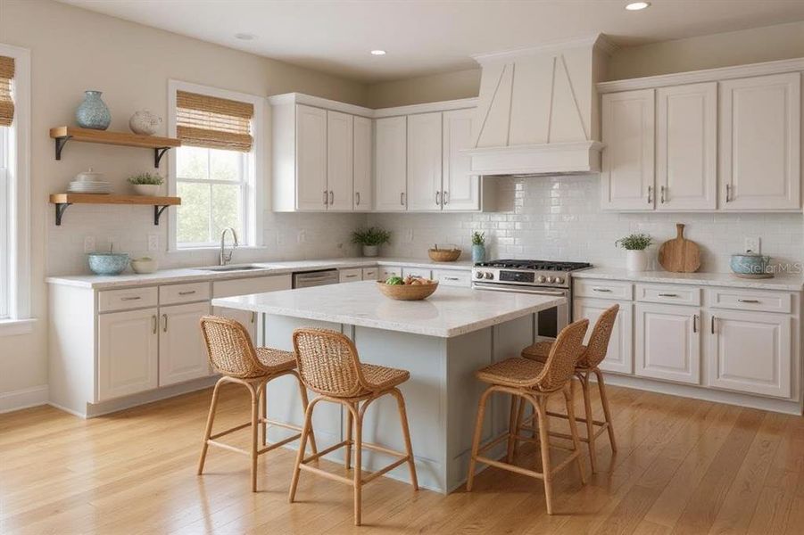 Furnished interior view inside a new home in , Sarasota (Image 10).
