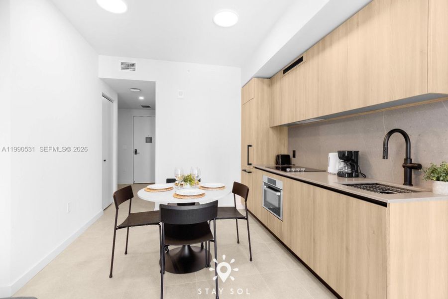 Furnished interior view inside a new home in , Miami (Image 10).