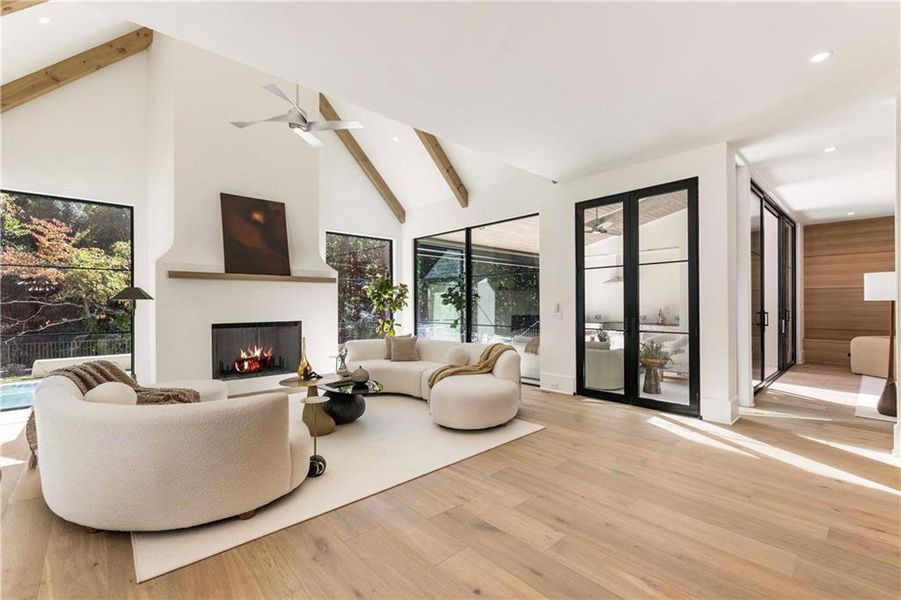 Furnished interior view inside a new home in , Sandy Springs (Image 57).