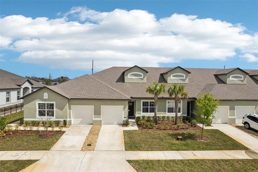 Front elevation of home. Front elevation of home.