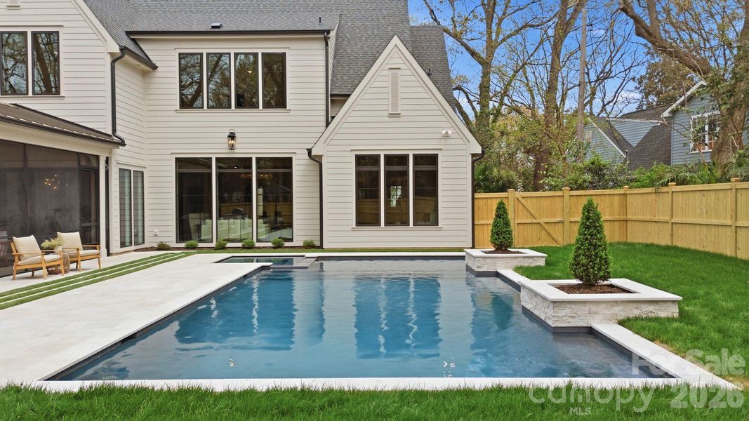 Exterior details and patio area of a home in , Charlotte (Image 31).