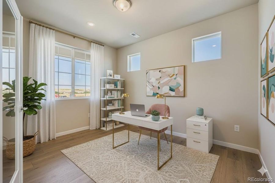 Main Floor Study - Virtually staged photo