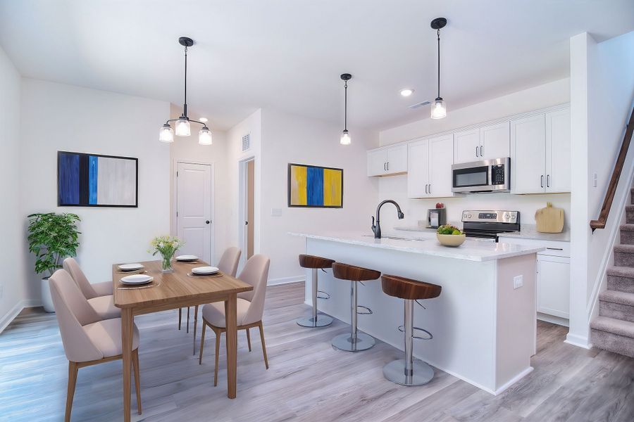Furnished interior view inside a new home in Larkin, Statesville (Image 4). Furnished interior view inside a new home in Larkin, Statesville (Image 4).