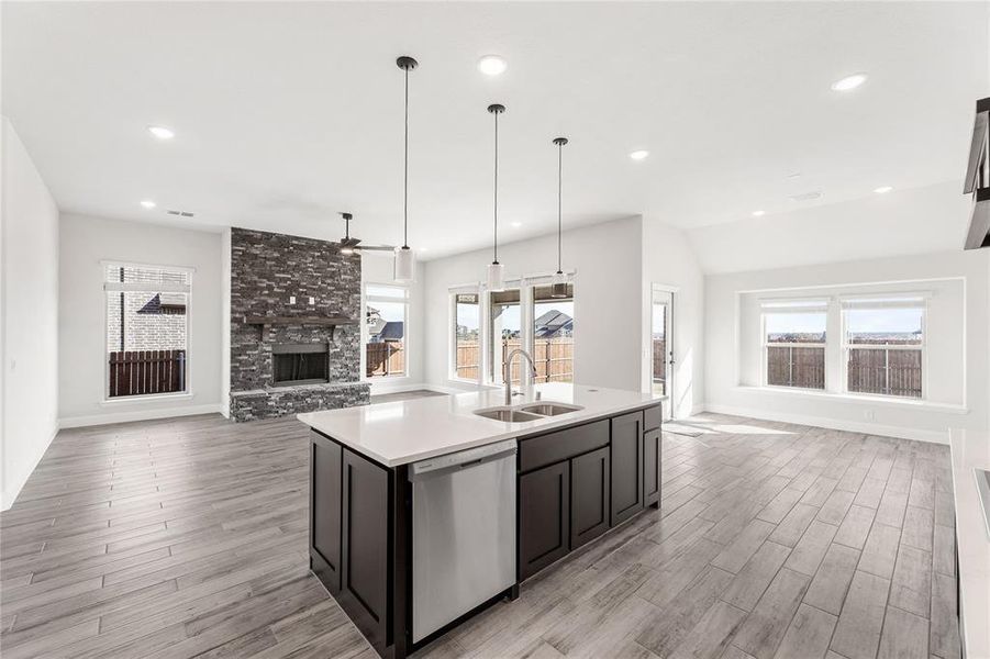 Furnished interior view inside a new home in Villages of Walnut Grove, Midlothian (Image 8).