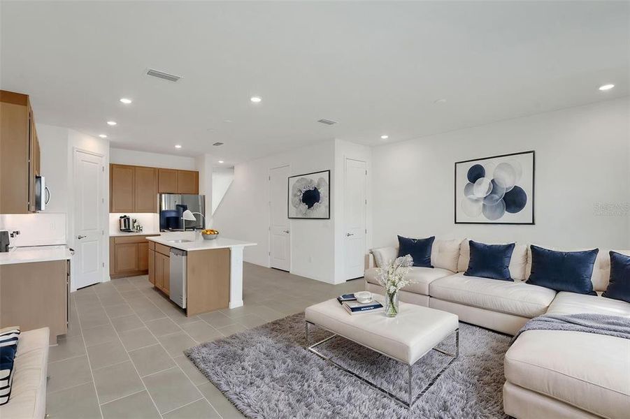 Furnished interior view inside a new home in Shores at Mirada, San Antonio (Image 7).