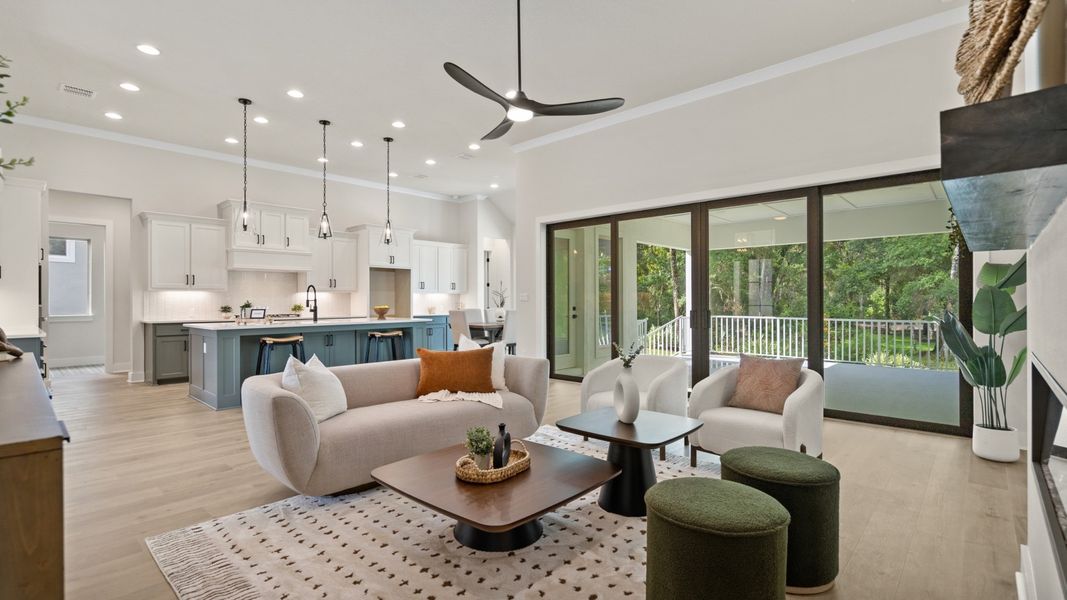 Representative furnished interior of a home built from the 2527F by Perry Homes in Southern Hills, Brooksville (Image 12).