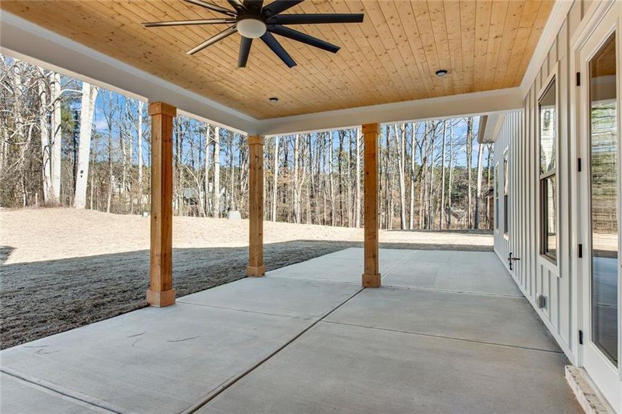 Exterior details and patio area of a home in , Hiram (Image 31).