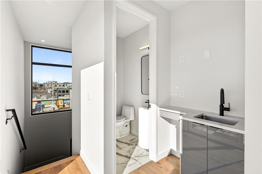 Furnished interior view inside a new home in , Atlanta (Image 13).