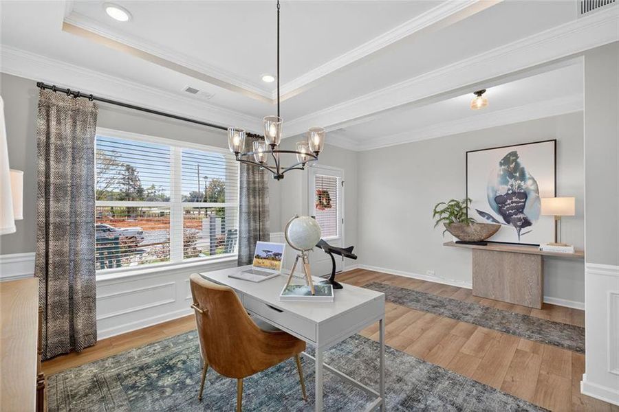 Furnished interior view inside a new home in Allen Manor, Hoschton (Image 5).