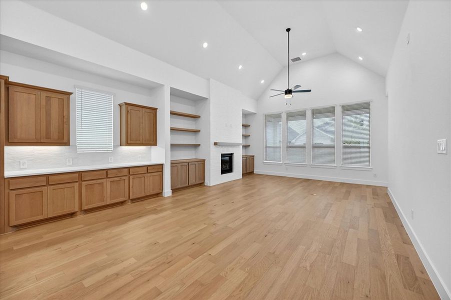 Representative Family Room/Dining Room - some options shown Representative Family Room/Dining Room - some options shown