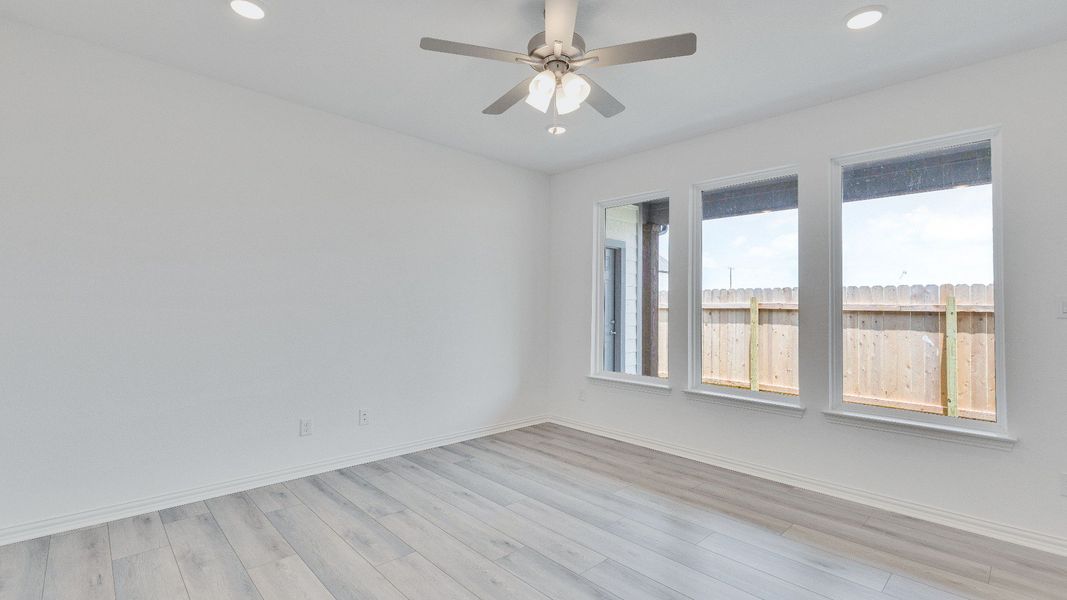 Representative furnished interior of a home built from the Brazos by DRB Homes in Spring Creek, Taylor (Image 9). Representative furnished interior of a home built from the Brazos by DRB Homes in Spring Creek, Taylor (Image 9).