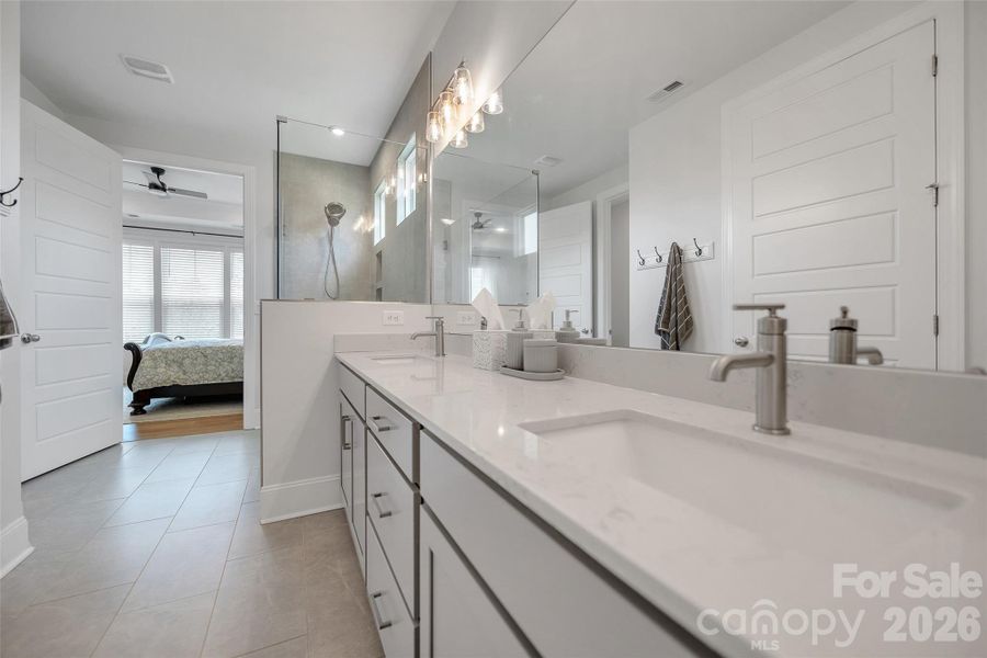 Furnished interior view inside a new home in , Clover (Image 18).