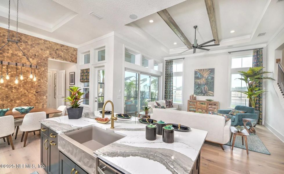 Furnished interior view inside a new home in , Fernandina Beach (Image 12).