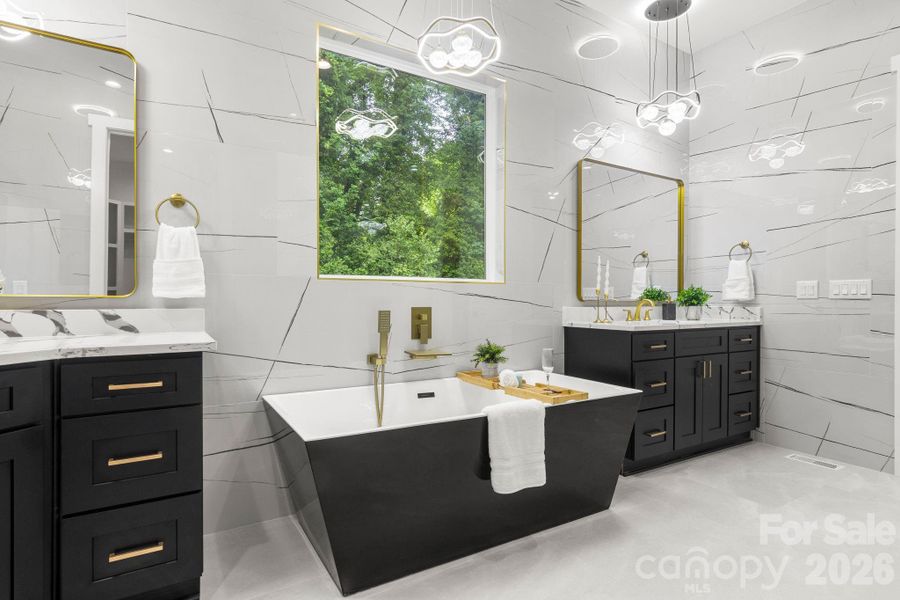 Furnished interior view inside a new home in , Charlotte (Image 29).