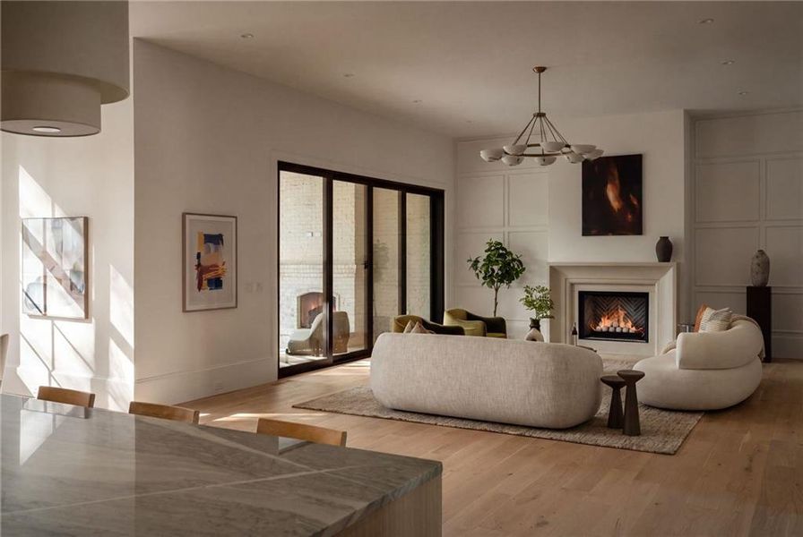 Furnished interior view inside a new home in , Atlanta (Image 17). Furnished interior view inside a new home in , Atlanta (Image 17).