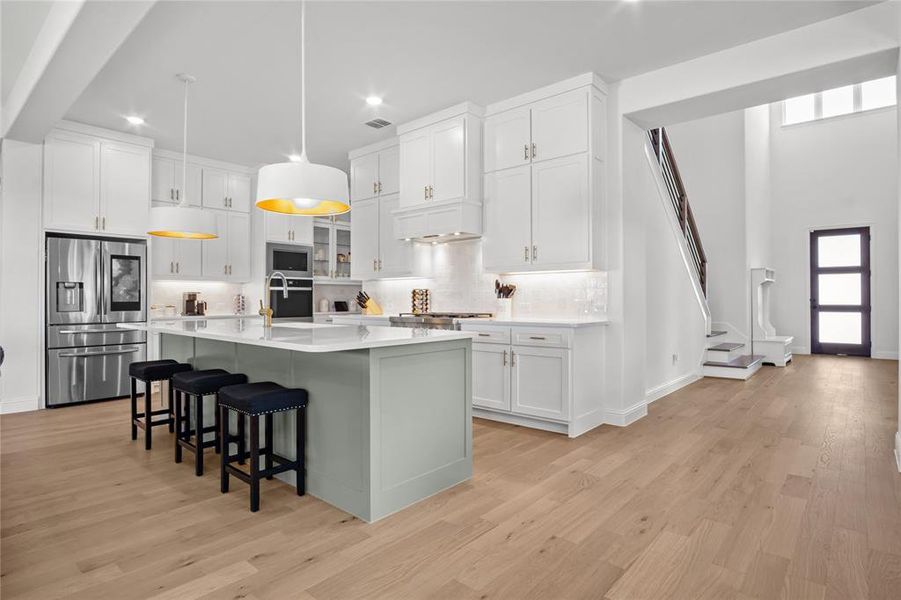 Furnished interior view inside a new home in , Aledo (Image 5). Furnished interior view inside a new home in , Aledo (Image 5).