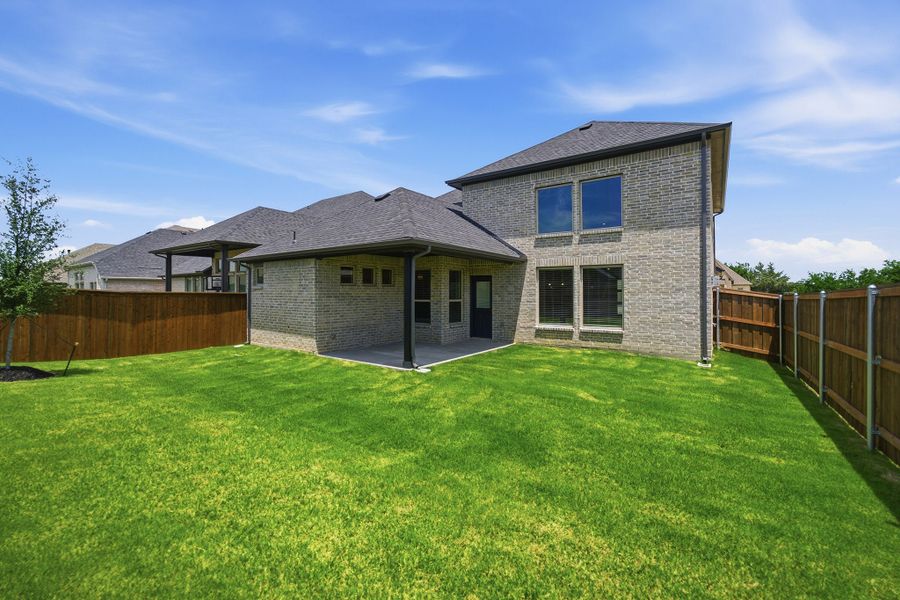 Exterior details and patio area of a home in La Terra, Celina (Image 28).