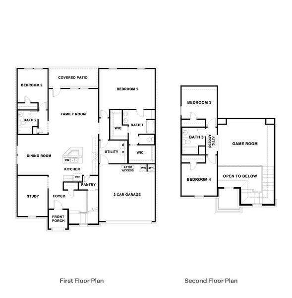 2D floor plan layout of this home in Bar W Ranch, Leander, TX (Image 3). 2D floor plan layout of this home in Bar W Ranch, Leander, TX (Image 3).