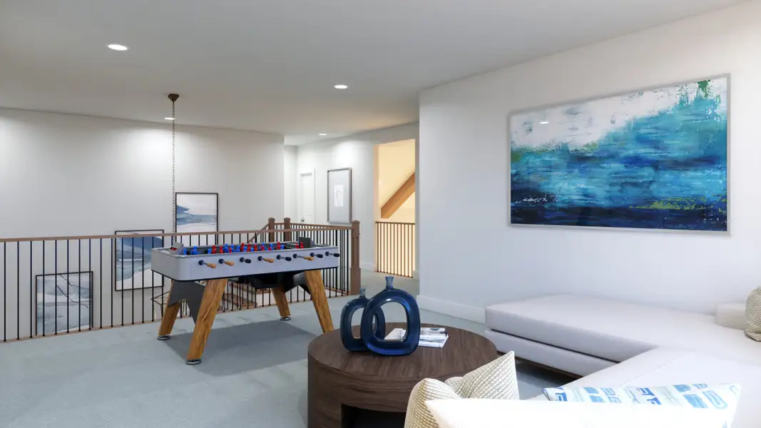 Representative furnished interior of a home built from the Ashland III by Southgate Homes in Eliana, McKinney (Image 17).
