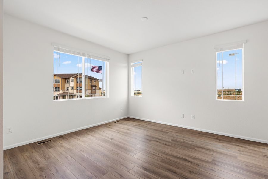 Spacious, unfurnished interior of a new home in Windler, Aurora (Image 11). Spacious, unfurnished interior of a new home in Windler, Aurora (Image 11).