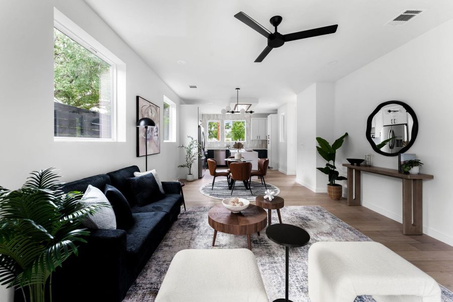 Furnished interior view inside a new home in , Austin (Image 13).