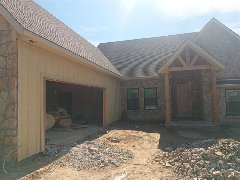 In-progress construction of a new home in , Graford, TX (Image 5).