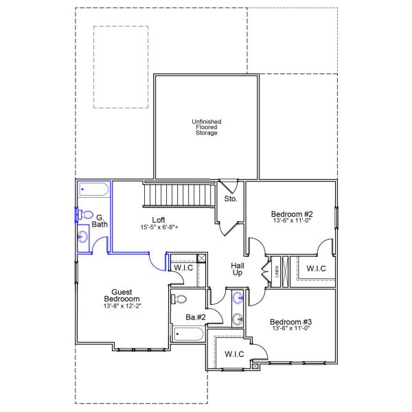 2D floor plan layout of this home in Brooke Hill, Lewisville, NC (Image 5). 2D floor plan layout of this home in Brooke Hill, Lewisville, NC (Image 5).