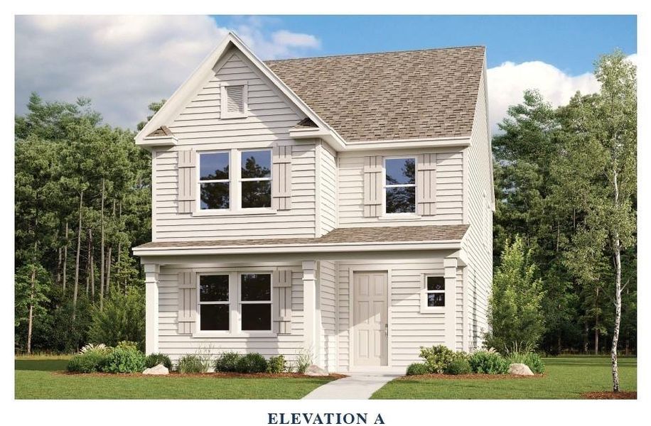 Front elevation (representative rendering)