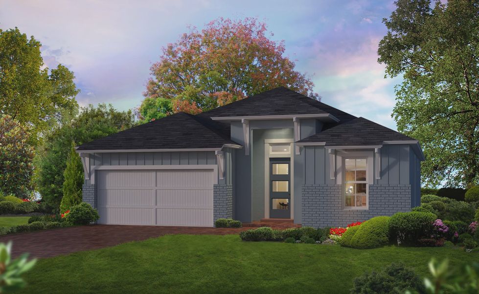 Representative exterior photo of a completed home built from the Fontana by ICI Homes in Mosaic, Daytona Beach, FL (Image 4).