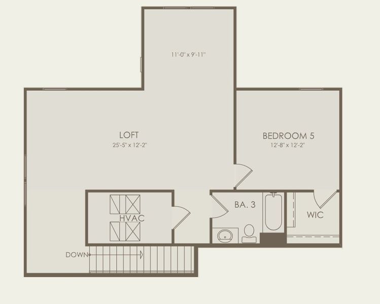 2D floor plan layout for the Mystique Grand by Del Webb in Del Webb Saint Johns, St. Johns, FL (Image 4).