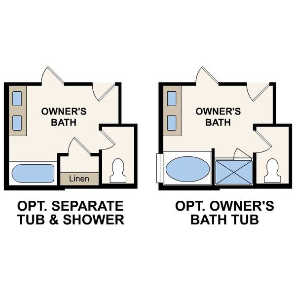 2D floor plan layout for the Norman by Century Communities in Lux at Evelyn, Austin, TX (Image 4).