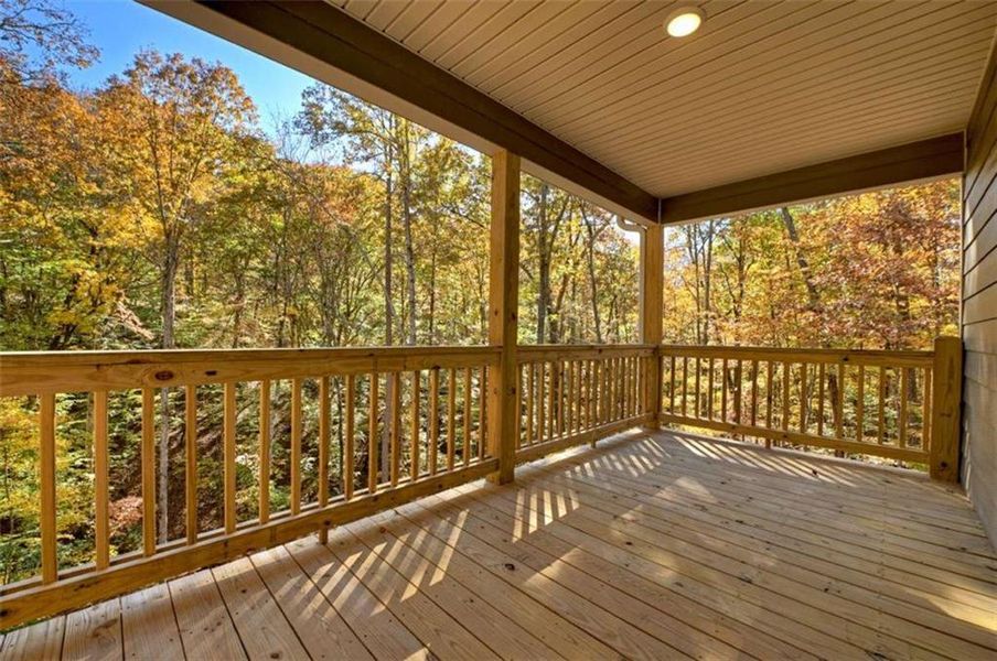 Exterior details and patio area of a home in , Ellijay (Image 16).